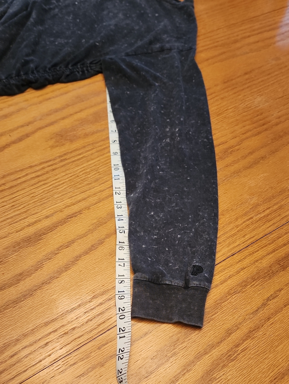 PINK Victoria's Secret Mineral Wash Long Sleeve Shirt - Charcoal - Picture 12 of 16